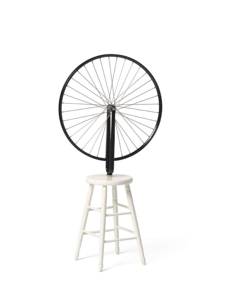 Roue de bicyclette, fait par Marcel Duchamp 1913, mouvement dada